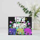 Invitation Parti des éléphants (Debout devant)