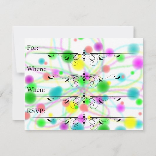 Invitation Parti des éléphants (Dos)