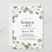 Invitation Parti des Eucalyptus de la verdure (Devant)