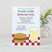 Invitation Parti des feux d'artifice du 4 juillet (Debout devant)