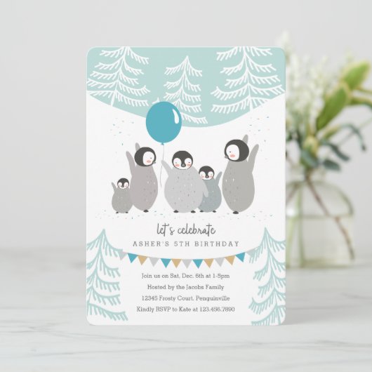 Invitation Parti des pingouins (Debout devant)