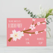 Invitation Parti des sushis japonais (Debout devant)