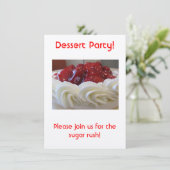 Invitation Parti Dessert (Debout devant)