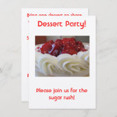 Invitation Parti Dessert (Devant / Derrière)