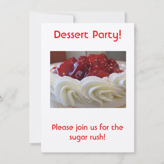 Invitation Parti Dessert (Devant)