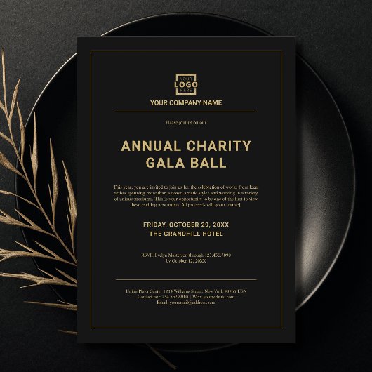 Invitation Parti d'événements d'entreprise personnalisée