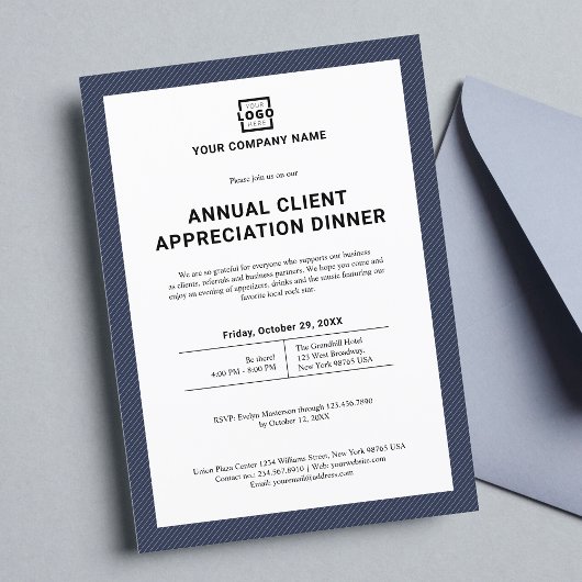 Invitation Parti d'événements d'entreprise personnalisée