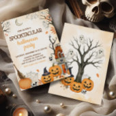 Invitation Parti d'Halloween Citrouille Spooktaculaire