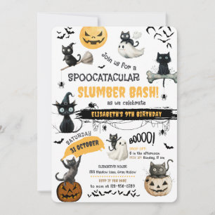 Invitation Parti d'Halloween de Stwood Spoocataculaire