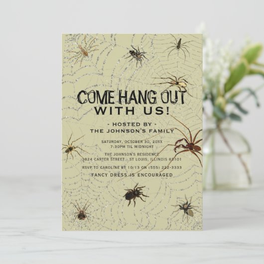 Invitation Parti d'Halloween déplaisant (Debout devant)