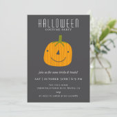 Invitation Parti d'Halloween du mou Jack O'lantern (Debout devant)