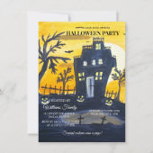 Invitation Parti d'Halloween Éffrayant de Spooktacular (Devant)