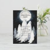 Invitation Parti d'Halloween Éffrayant Spooktaculaire (Debout devant)