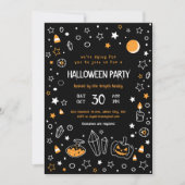 Invitation parti d'halloween fantaisiste (Devant)
