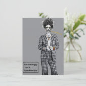 Invitation Parti d'Halloween gothique de Bad et Boo-Jee (Debout devant)