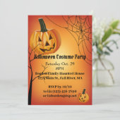 Invitation Parti d'Halloween Jack O' Lantern (Debout devant)