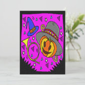 Invitation Parti d'Halloween Jack OLantern et Bugle Purple (Debout devant)