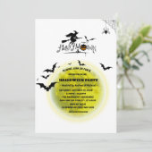 Invitation Parti d'Halloween Pleine lune Spooktaculaire (Debout devant)