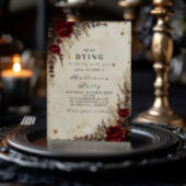 Invitation Parti d'Halloween Rose gothique