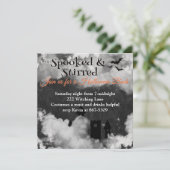 Invitation Parti d'Halloween sanglant et fatigué (Debout devant)