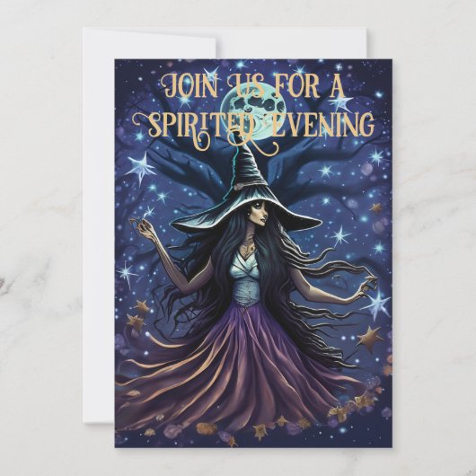 Invitation Parti d'Halloween sorcière séduisant (Devant)