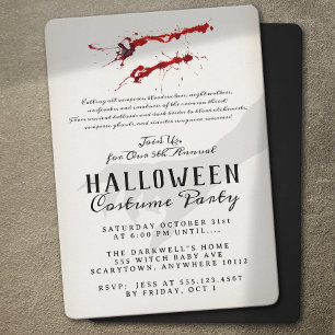 Invitation Parti d'Halloween Vampire Blood