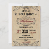 Invitation Parti d'Halloween victorien (Devant)