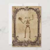 Invitation Parti d'Halloween victorien gothique vintage (Dos)