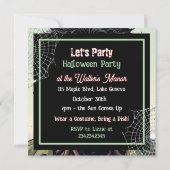 Invitation Parti d'Halloween Zombie (Dos)