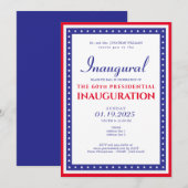 Invitation Parti d'investiture du président Donald Trump 2025 (Devant / Derrière)