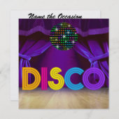 Invitation Parti DISCO - SRF (Devant / Derrière)