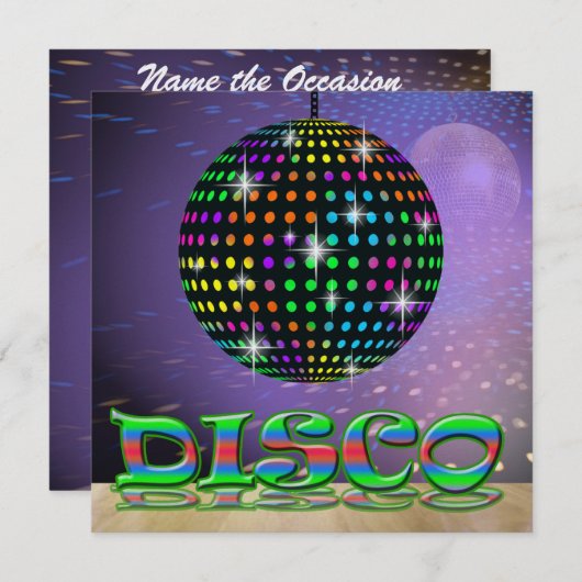 Invitation Parti DISCO - SRF (Devant / Derrière)
