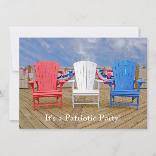 Invitation Parti du 4 juillet (Devant)