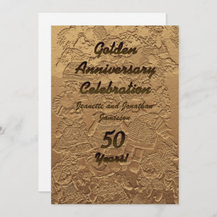 Invitation Parti du 50e anniversaire du Mariage d'or