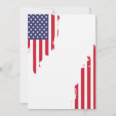 Invitation Parti du barbecue de la fête du travail du drapeau (Dos)