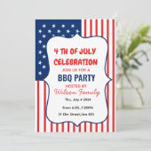 Invitation Parti du barbecue du 4 juillet (Debout devant)