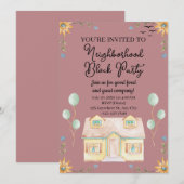 Invitation Parti du bloc de quartier (Devant / Derrière)