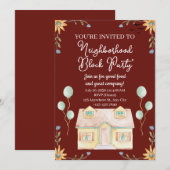 Invitation Parti du bloc de quartier (Devant / Derrière)