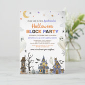 Invitation Parti du bloc d'Halloween (Debout devant)