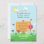 Invitation Parti du bloc du quartier de printemps (Devant)