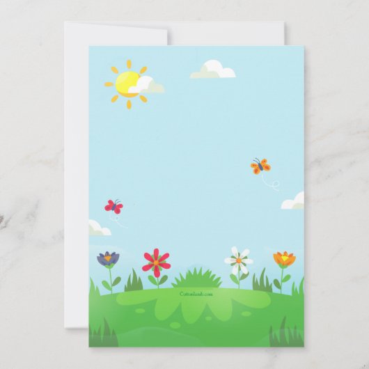 Invitation Parti du bloc du quartier de printemps (Dos)