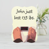 Invitation Parti du divorce humoristique (Debout devant)