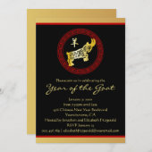 Invitation Parti du Nouvel An chinois 2015 (Devant / Derrière)