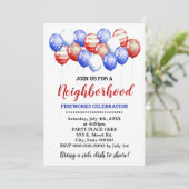 Invitation Parti du quartier des Ballons Bleus et Blancs roug (Debout devant)