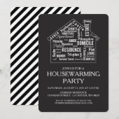 Invitation Parti du réchauffement climatique de la maison de (Devant / Derrière)