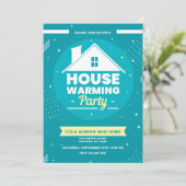 Invitation Parti du réchauffement de la maison (Debout devant)