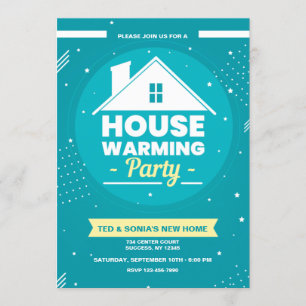 Invitation Parti du réchauffement de la maison