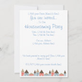 Invitation Parti du réchauffement du foyer (Dos)