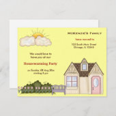 Invitation Parti du réchauffement du foyer (Devant / Derrière)