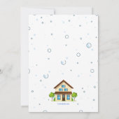 Invitation Parti du réveil de la maison (Dos)